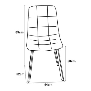 Scaun de sufragerie Lexnitz set de 2 bucăți în diferite culori [en.casa]