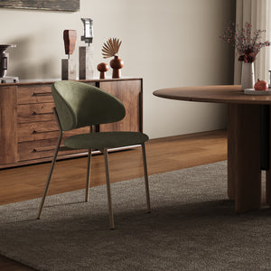 Set scaune bucatarie Lipis 77x53x56 cm verde [en.casa]