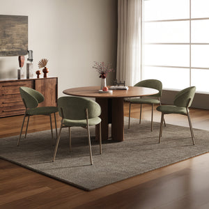 Set scaune bucatarie Lipis 77x53x56 cm verde [en.casa]