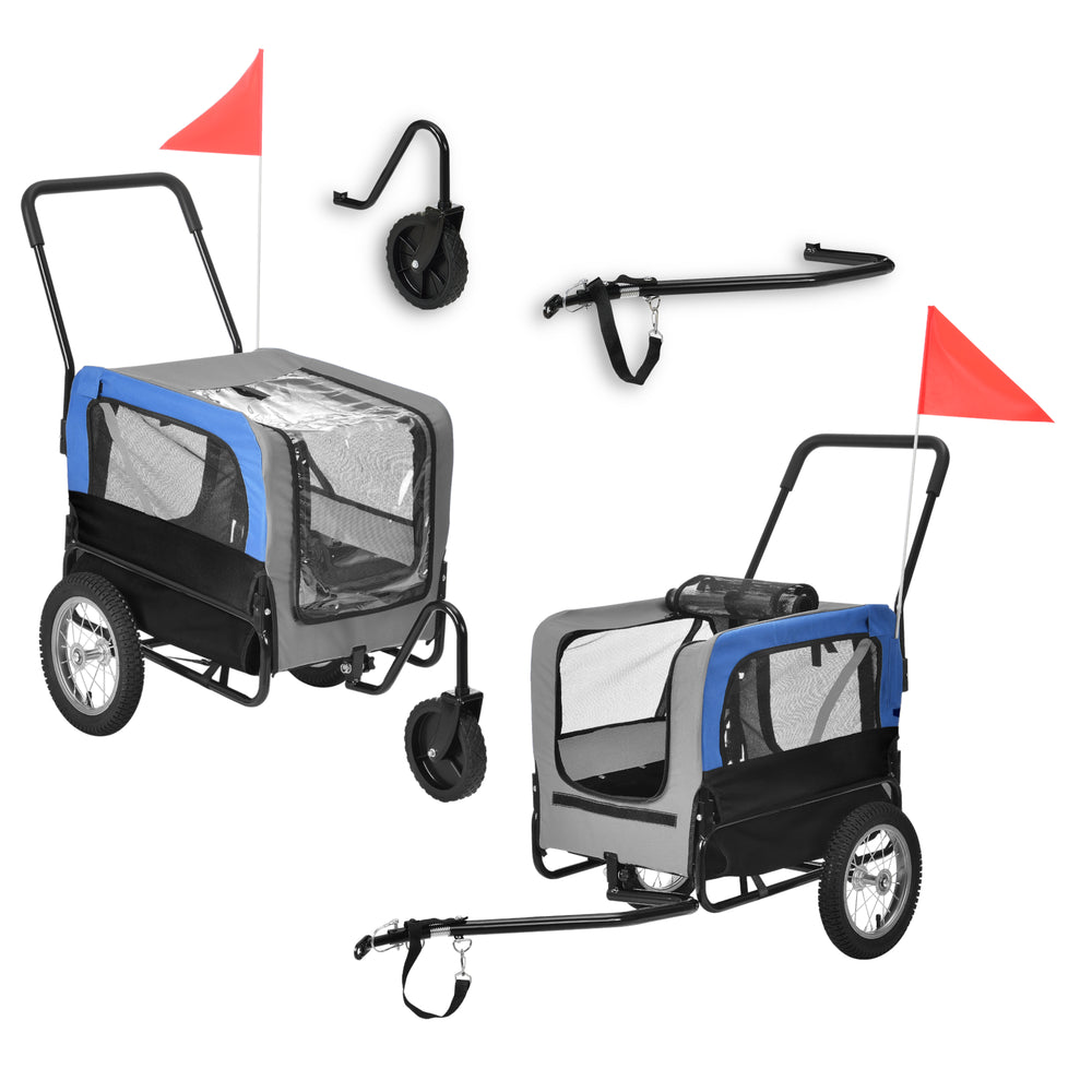Remorca bicicleta transport caine ABBT-315x culori diferite 143 x 67 x 96 cm [pro.tec]