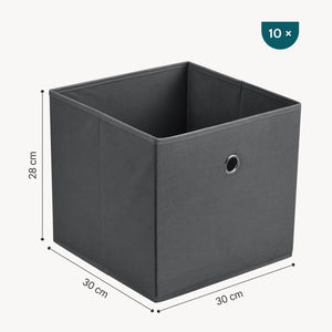 Set 10 buc cutii Faltbox pliabile pentru depozitare culori diferite [en.casa]