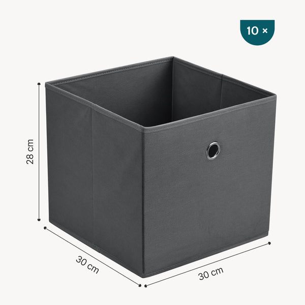 Set 10 buc cutii Faltbox pliabile pentru depozitare culori diferite [en.casa]