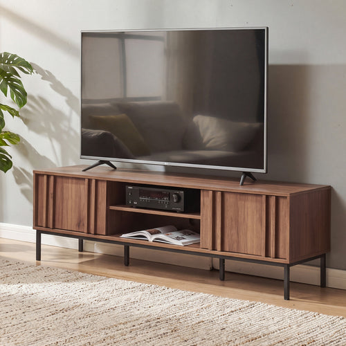 Dulap TV Kilmandar 160x40x49 cm aspect nuc [en.casa]
