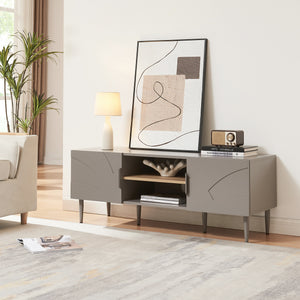 Comoda TV cu 2 usi si 2 rafturi Starvili 120x40x45 cm [en.casa]