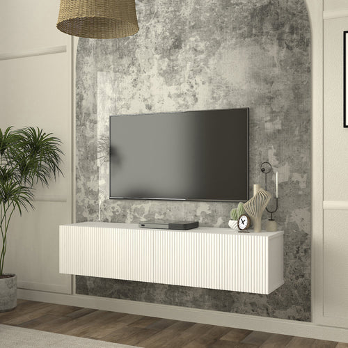 Comoda suspendata TV Verpsboga 135x32x30 cm [en.casa]