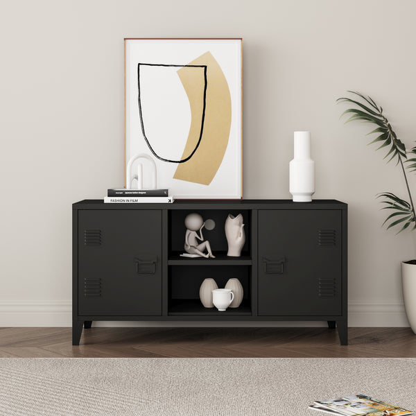 Comoda TV Kotka 113x40x58cm otel [en.casa]