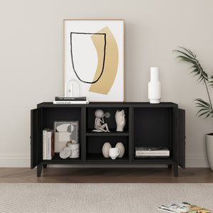 Comoda TV Kotka 113x40x58cm otel [en.casa]