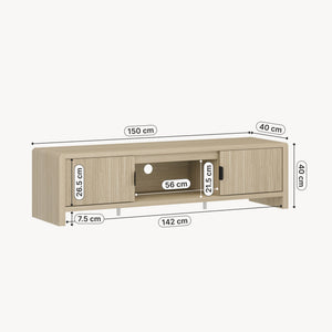 Comoda TV Lukkodso 150x40x40 cm [en.casa]