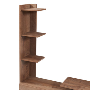 Comoda TV cu rafturi laterale Rauki 233x31x140,5 cm [en.casa]