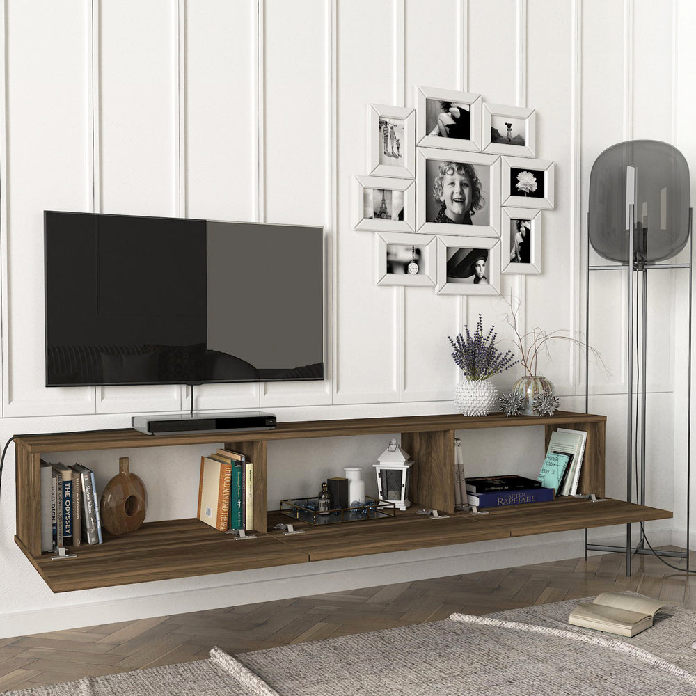 Fernsehschrank Vihti 180x31x29,5cm in versch. Farben [en.casa] - premiumXL