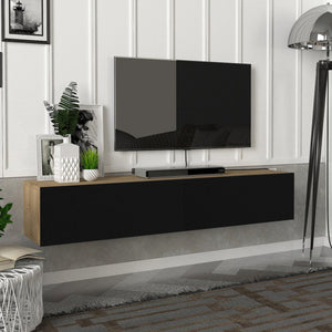 Fernsehschrank Toivakka 135x31x25cm in versch. Farben [en.casa] - premiumXL