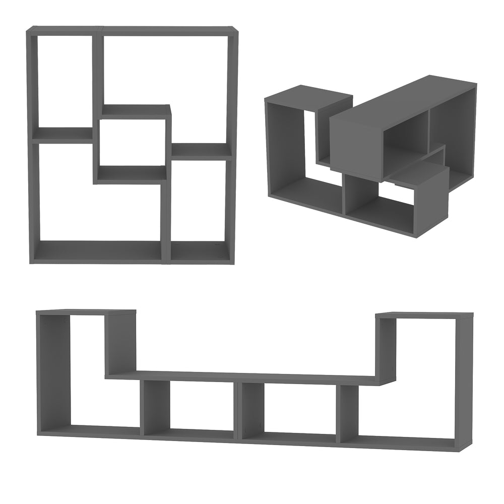 Set 2 buc mobilier modular Hustersurd 91,5x54 x30 cm pal [en.casa]