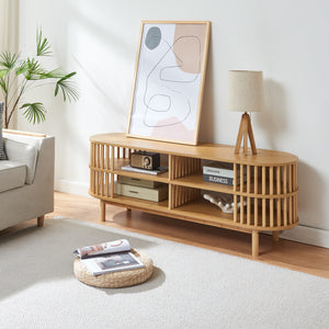 Comoda TV Jarvenpaa bambus natur [en.casa]