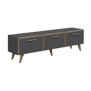 Comoda TV Bronderslev 45 x 160 x 37 cm cu 3 usi culori diferite [en.casa]