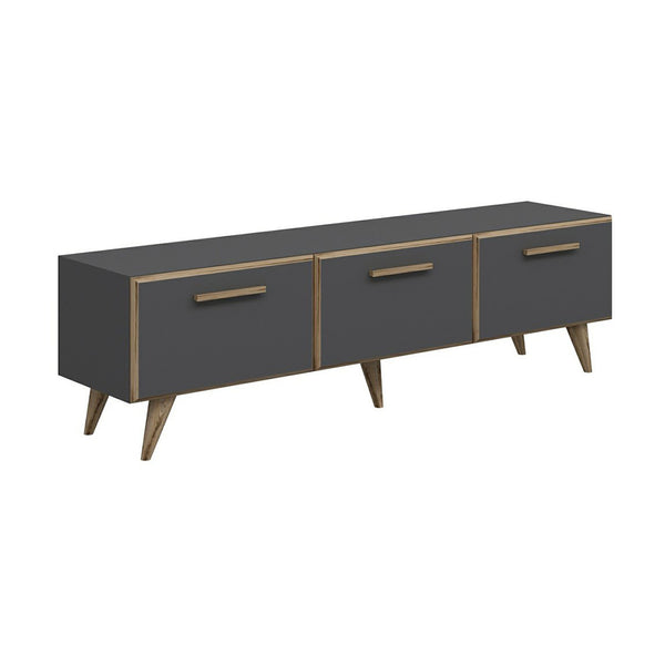 Comoda TV Bronderslev 45 x 160 x 37 cm cu 3 usi culori diferite [en.casa]