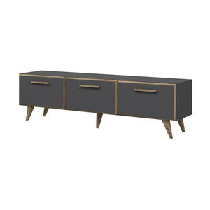 Comoda TV Bronderslev 45 x 160 x 37 cm cu 3 usi culori diferite [en.casa]
