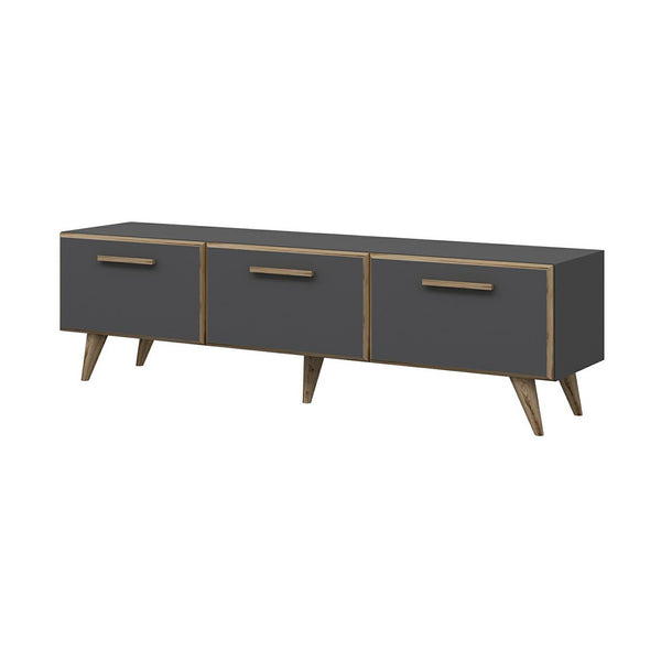 Comoda TV Bronderslev 45 x 160 x 37 cm cu 3 usi culori diferite [en.casa]