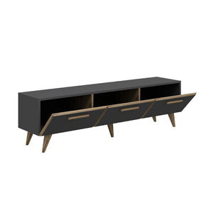 Comoda TV Bronderslev 45 x 160 x 37 cm cu 3 usi culori diferite [en.casa]