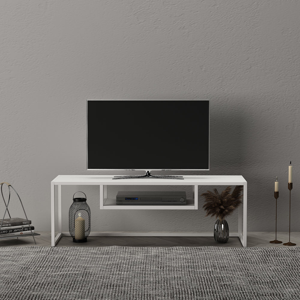 Masa TV Isokyrö 120x40x40cm metal [en.casa]