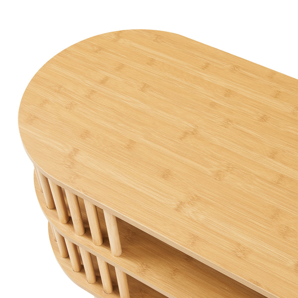 Comoda TV Jarvenpaa bambus natur [en.casa]