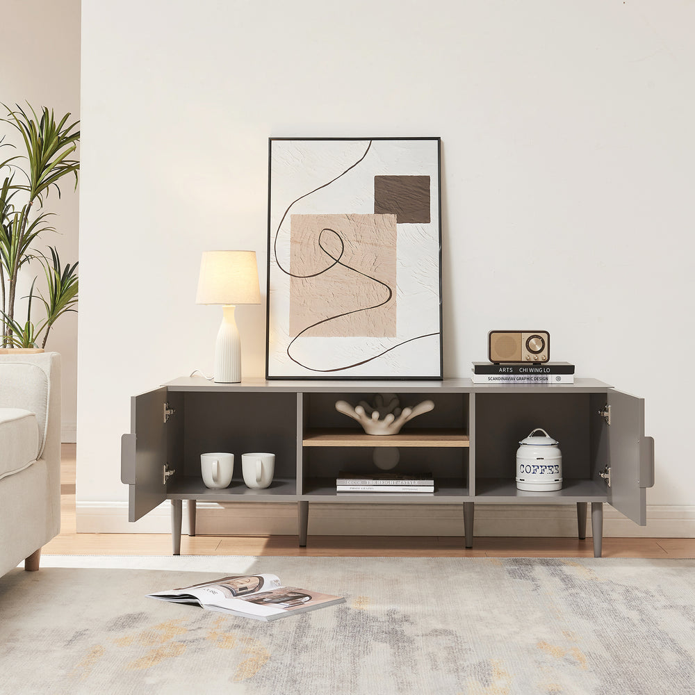 Comoda TV cu 2 usi si 2 rafturi Starvili 120x40x45 cm [en.casa]