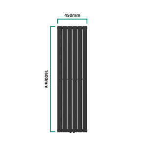 Radiator Nore 160x45cm negru 790W [neu.haus]