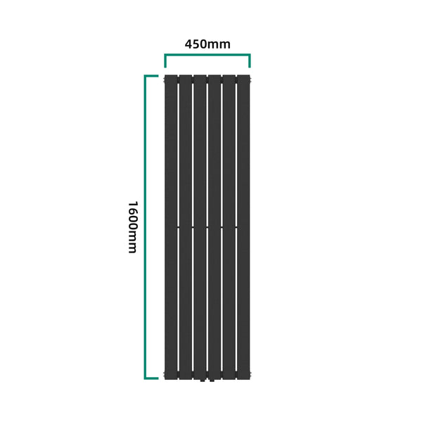 Radiator Nore 160x45cm negru 790W [neu.haus]