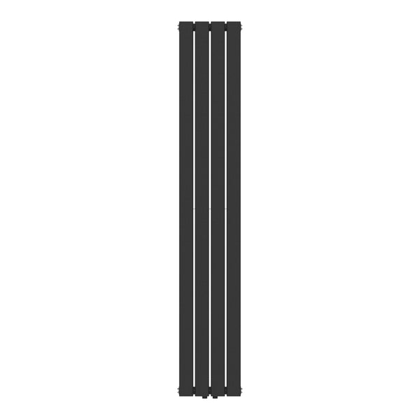 Radiator dublu NoreM1 180x30cm negru 1122W [neu.haus]
