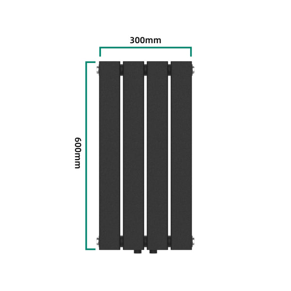 Radiator Nore 60x30cm 249W negru [neu.haus]