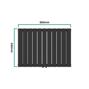 Radiator dublu Nore 60x80cm negru 1097W [neu.haus]