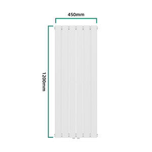 Radiator dublu Nore 120x45cm alb 1140W [neu.haus]