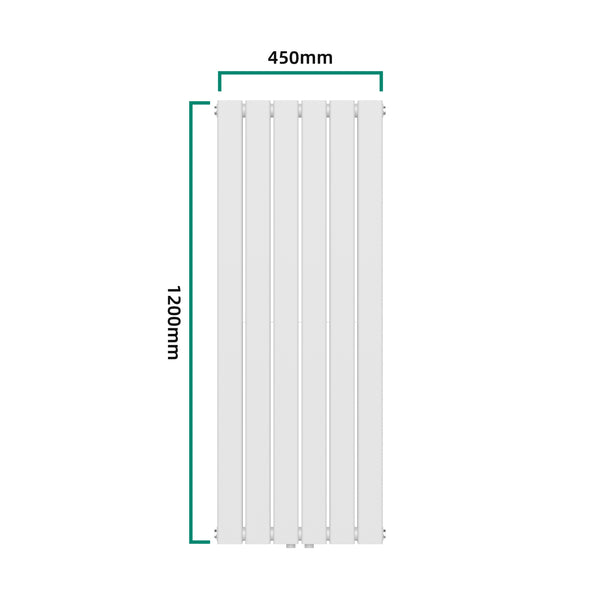 Radiator dublu Nore 120x45cm alb 1140W [neu.haus]