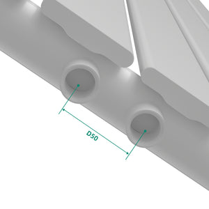 Radiator Nore 160x45cm alb 790W [neu.haus]