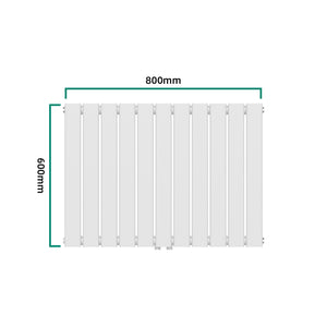 Radiator Nore 60x80cm alb 616 W [neu.haus]