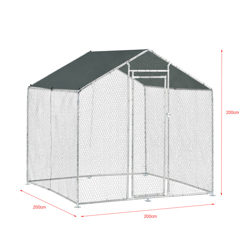 Schiță cotată Cotet inchis cu usa si acoperis pt pasari Wels argintiu/verde inchis [pro.tec]