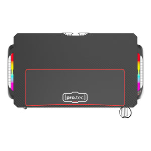 Masa gaming Stockton negru cu iluminat LED masuri diferite [pro.tec]
