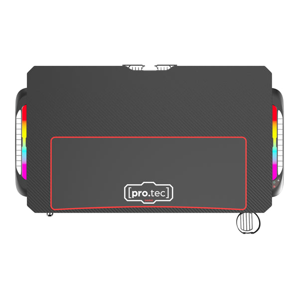 Masa gaming Stockton negru cu iluminat LED masuri diferite [pro.tec]