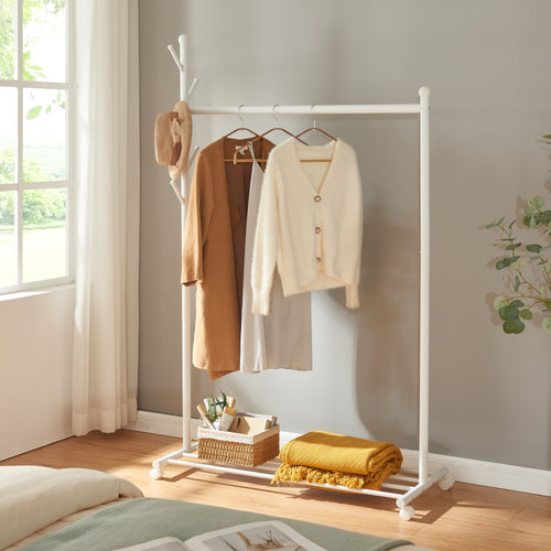 Suport mobil haine Snasa 170x105x43cm metal [en.casa]