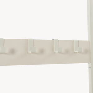 Cuier haine 4 in 1 Napinerg 185x98x34 cm cu oglinda banca si raft pantofi [en.casa]