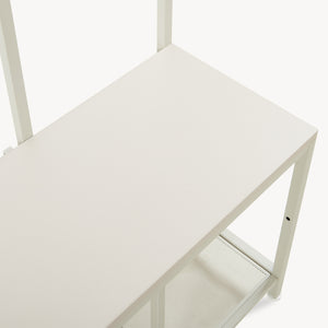 Cuier haine 4 in 1 Napinerg 185x98x34 cm cu oglinda banca si raft pantofi [en.casa]