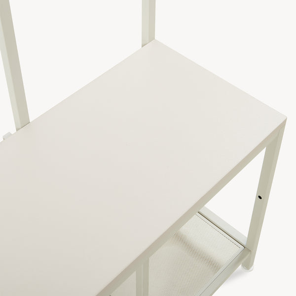 Cuier haine 4 in 1 Napinerg 185x98x34 cm cu oglinda banca si raft pantofi [en.casa]