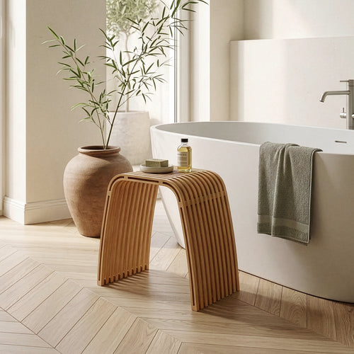 Taburet Jysa 45x50x30,5 cm bambus natur [en.casa]