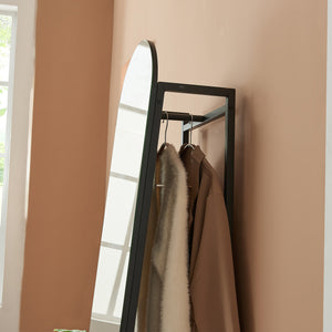 Oglinda de podea si suport haine 2 in 1 Frenraby 165x40x35 cm [en.casa]