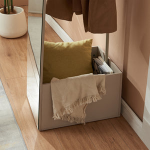 Oglinda de podea si suport haine 2 in 1 Kuonta 165x40x50,5 cm [en.casa]