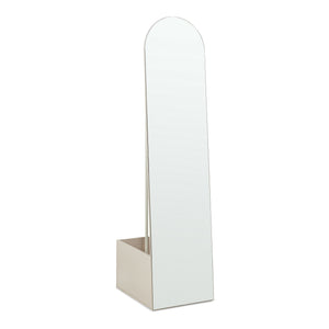 Oglinda de podea si suport haine 2 in 1 Kuonta 165x40x50,5 cm [en.casa]