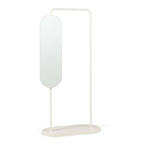 Suport haine cu oglinda rotativa Vamn 167x80x35 cm [en.casa]