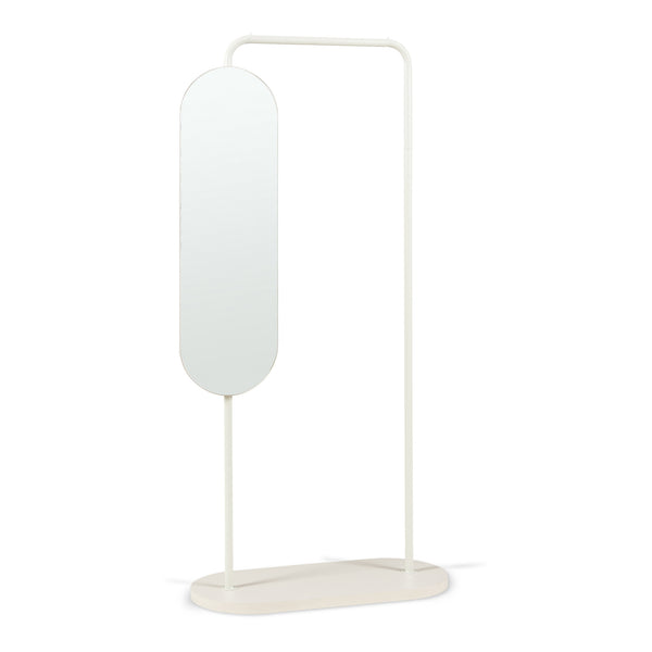 Suport haine cu oglinda rotativa Vamn 167x80x35 cm [en.casa]