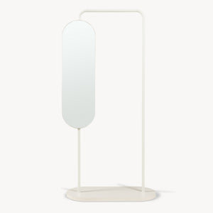 Suport haine cu oglinda rotativa Vamn 167x80x35 cm [en.casa]