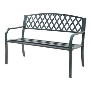 Banca gradina Opsasar 127x53,5x88 cm otel [casa.pro]