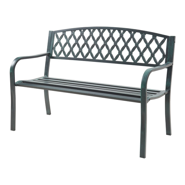 Banca gradina Opsasar 127x53,5x88 cm otel [casa.pro]